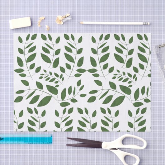 Greenery Leaf Pattern Tissuepapier (Craft)