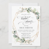 Greenery Leafy Foliage Vrijgezellenfeest geometris Kaart (Voorkant)