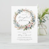 Greenery Leafy Hoops Vrijgezellenfeest Kaart (Staand voorkant)