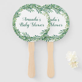 Greenery Leaves Baby shower Handwaaier