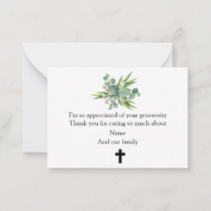 Greenery Leaves - Dankjewel Card Notitiekaartje