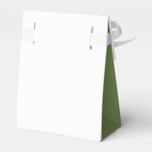 Greenery Leaves Elegant Monogram Weddenschap aange Bedankdoosjes (Achterkant)