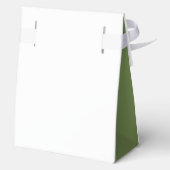 Greenery Leaves Elegant Monogram Weddenschap aange Bedankdoosjes (Achterkant)