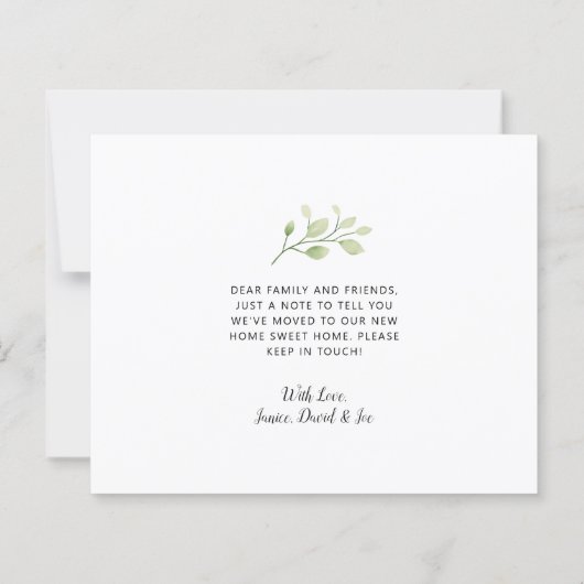 Greenery Lemon Waterverf Floral (Achterkant)