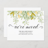 Greenery Lemon Waterverf Floral (Voorkant / Achterkant)