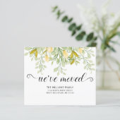 Greenery Lemon Waterverf Floral (Staand voorkant)