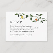 Greenery, Lemons en Marigolds Online RSVP Informatiekaartje (Voorkant)