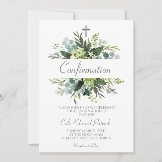 Greenery Lijst Bevestiging Kaart (Voorkant)