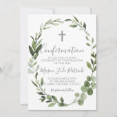 Greenery Lijst Bevestigingsuitnodiging Kaart (Voorkant)