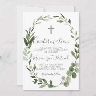 Greenery Lijst Bevestigingsuitnodiging Kaart