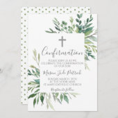 Greenery Lijst Bevestigingsuitnodiging Kaart (Voorkant / Achterkant)