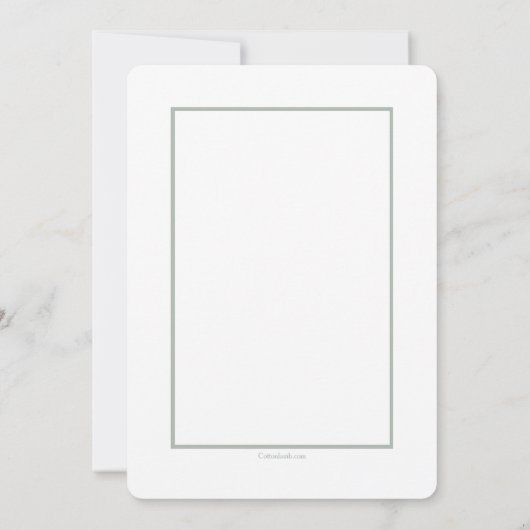 Greenery Lijst Fotokaart Kaart (Achterkant)