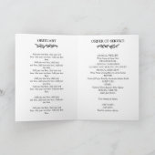 Greenery Lijst Oval Photo Funeral Programme Programma (Binnen)