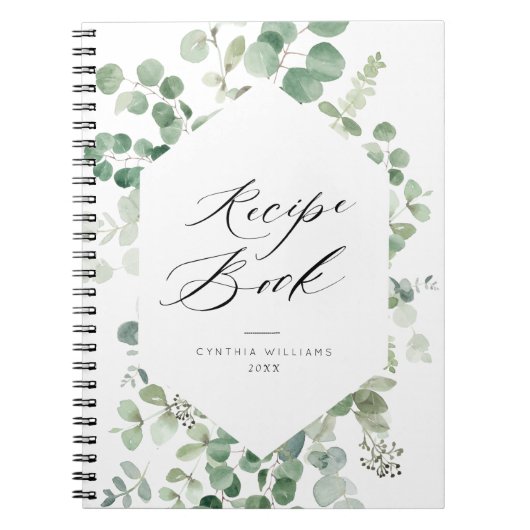 greenery lijst Recipe Book Notitieboek (Voorkant)