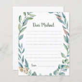 Greenery Lijst Time Capsule Kaart (Voorkant / Achterkant)