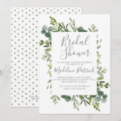 Greenery Lijst Vrijgezellenfeest Kaart (Voorkant / Achterkant)