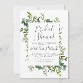 Greenery Lijst Vrijgezellenfeest Kaart