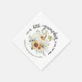 Greenery Little Pumpkin Herfst Baby shower Napkins Servet (Hoek)