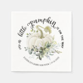 Greenery Little Pumpkin Herfst Baby shower Servet (Voorkant)