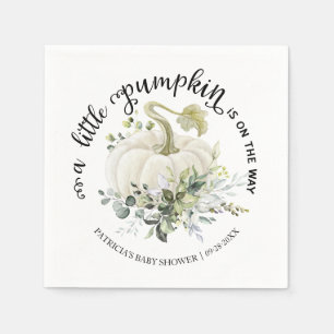 Greenery Little Pumpkin Herfst Baby shower Servet