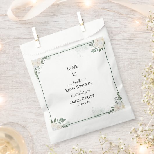 Greenery Love is een zoete gunstbox Bedankzakje (Geknipt)