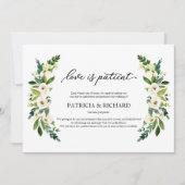 Greenery Love is het uitstellen van een bruiloft Kaart (Voorkant)
