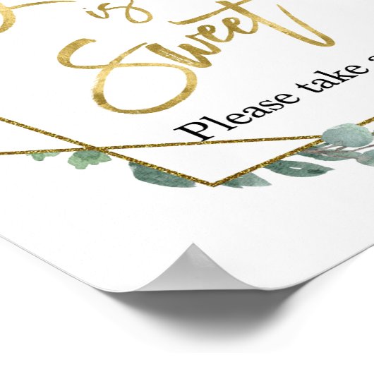 Greenery Love is lief Poster (Hoek)