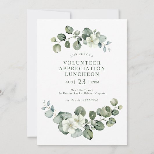 Greenery Luncheon Personeel Vrijwilligerswerk Waar Kaart (Voorkant)