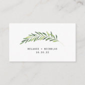 Greenery Mason Jar rsvp internetkaart Informatiekaartje (Achterkant)