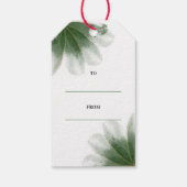 Greenery Merry kerstcadeau Label Waterverf Cadeaulabel (Achterkant)