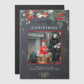 Greenery Merry-kerstfotobord (Voorkant / Achterkant)