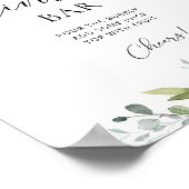 Greenery mimosa bar sign poster (Hoek)