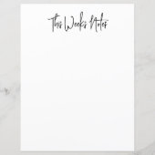 Greenery Minimal Script Text Weekly Meal Planner (Achterkant)