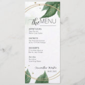 Greenery Minimal Script Wedding Menu (Voorkant)