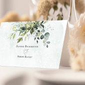 Greenery Minimalist Boho Wedding Folded Place Card Plaatskaartje