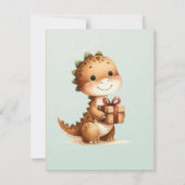 Greenery Minimalist Gepersonaliseerde Eerste Verja Kaart (Achterkant)