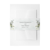 Greenery Minimalist Script Wedding Invitation Uitnodigingen Wikkel (Voorkant Voorbeeld)