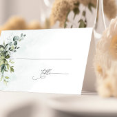 Greenery Minimalist Script Wedding Place Card Plaatskaartje