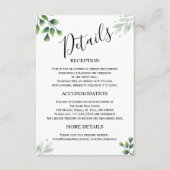 Greenery Minimalist Wedding Enclosure Kaarten (Voorkant)