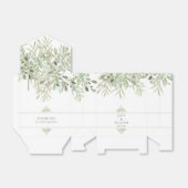 Greenery Modern Elegant Dank je huwelijk Bedankdoosjes (Uitgevouwen)