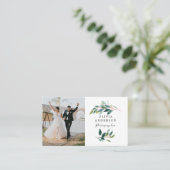 Greenery Modern Photo Visitekaartje (Staand voorkant)