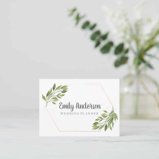 Greenery modern Visitekaartje | Edelachtig schatti (Staand voorkant)