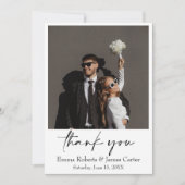 Greenery Modern Wedding Thank You Card Bedankkaart (Voorkant)