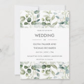 Greenery | Moderne uitnodiging tot het uitzenden v (Voorkant)