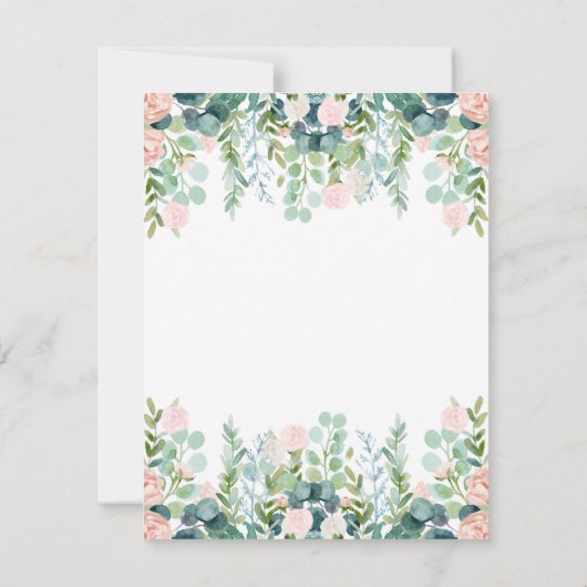 Greenery Moederdag Wenskaart Notitiekaartje (Achterkant)