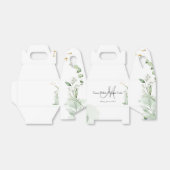 Greenery Monogram Wedding Favor Boxes Bedankdoosjes (Uitgevouwen)