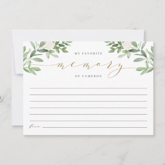 Greenery My Favorite Memory Retirement Party (Voorkant)