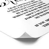 Greenery My Water Broke Baby shower Sign Poster (Hoek)