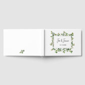 Greenery NAME & NAME Wedding DATE Timeless Couple Gastenboek (Volledig)