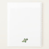 Greenery NAME & NAME Wedding DATE Timeless Couple Planner (Achterkant)